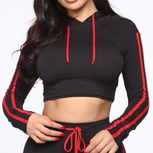 FashionNova Hooded Crop Top